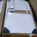 Ieejdn Makeup Vanity Desk with Mirror and Lights, Vanity Desk with 8 Drawers & Storage Shelves, Vanity Table with Power Outlet, 3 Color Modes & Adjustable Brightness Dressing Table, Bedroom, White (15.75D*40-68W*55.91H)