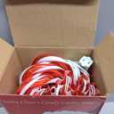 COOLWUFAN 12 Pack Christmas Candy Cane Pathway Markers, 22'' Candy Cane Christmas Decorations Pathway Lights Outdoor with 72 Warm Lights for Xmas Holiday Party Walkway Patio Garden Yard Lawn Decor