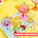 JOYIN 36 Packs Plastic Margarita Glasses Cups 12 oz Disposable Cinco De Mayo Fiesta Party Decoration for Fun Taco Party Supplies, Neon Cocktail Cups, Mexican Theme for Carnivals