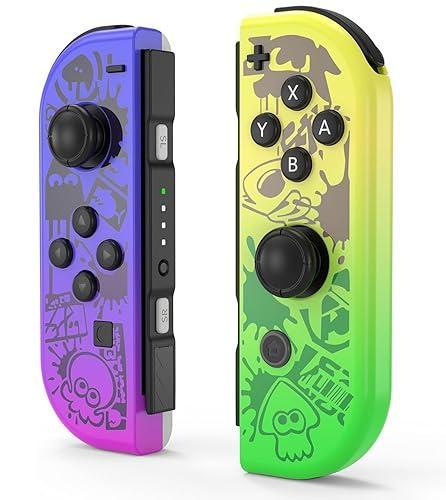 VOXAMINDALE SWITCH Controller for Nintendo Switch Controller, Switch Controller Replacement Accessories (Purple and Yellow)
