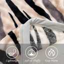 Fleece Bed Blankets Throw Size - Soft Lightweight Plush Fuzzy Cozy Luxury Blanket Microfiber Throw for Couch Bed,All-Season Breathable,40x60 Inches (Zebra Pattern)