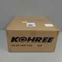 Kohree 14" RV Vent Fan 10 Speed Reversible Manual Lift: 12V Super Quiet RV Roof Vent Fan for Camper Trailer Bathroom, RV Exhaust Fan with 10 Blades (NO REMOTE)