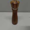 Gennua Kitchen Wooden Salt and Pepper Grinder Set: Refillable Salt & Pepper Mills Adjust for Customized Coarseness, Crafted of Solid Acacia Wood with Ceramic/Stainless Steel Core, 8 Inches Each