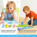 (Phonic-Poster) Satxtrem Interactive Talking Dog Pen with Posters | Upgraded Talking Flash Cards - Phonics Learn to Read Toys for 3-6 Year Olds - Preschool Educational Aids for Boys & Girls, 15.7x19.7