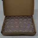 ZZYFGH Mini Beer Mugs, 1 Oz Clear Plastic Shot Glasses Beer Mug with Handles for Party (24 Pieces)