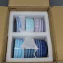 Selamica Ramekins 6 OZ Oven Safe, Creme Brulee Ramekins Porcelain Pudding Custard Cups, Small Souffle Dishes, Mini Bowls for Baking Dips Snacks, Set of 6, Gradient Blue