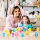 MGparty 24Pcs Easter Jumping Popper Toys Easter Basket Fillers Gifts Party Favors Supplies Stocking Stuffers Gifts for Kids Boys Girls Toddlers Bulk for Classroom Treasure Box Prizes