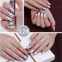 18ml Mirror Nail Polish, Silver Metal Nail Polish for Drawing Manicure No Need UV/LED Cure