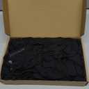 Tatuo Round Bar Stool Seat Covers Washable Stool Cushion Slipcover Elastic Bar Chair Covers for 14-17 Inch Chair (Black, 8 Pieces)