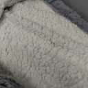 Heated Blanket - Electric Blanket with Wireless Remote, 5 Heat Levels, 12hr Timer, Sherpa Flannel (Light Grey, 62"84")