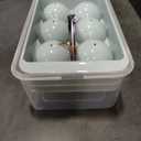 WIBIMEN Large Ice Cube Molds, Big Round Whiskey Ice Cube Trays for Freezer, Easy to Fill & Release, Whiskey Bourbon Cocktail(2.5In*6 Balls- Blue/2 Pack)