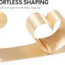 Keypan Champagne Gold Satin Ribbon Double-Faced Wired Ribbons for Gift Wrapping Flower Bouquet Bows Wedding Invitation Christmas Decor Crafts 2-1/2 Inch 10 Yards