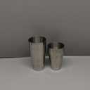 Sabary 2 Pcs Cocktail Shakers Professional Bar Shaker Boston Set Stainless Steel Martini Drink Mixer Basic Tool Weighted Shake Metal Can Cocktail Shaker Set, 18 Oz, 28 oz (Silver)