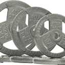 BalanceFrom Cast Iron Olympic 2-Inch Plate Weight Plate for Strength Training and Weightlifting, Multiple Options, Multiple Packages (Color #3)