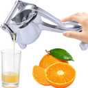 Manual Juicer, Upgrade Aluminum Juice Squeezer Handheld for Effortless Juice Extraction, Hand Press Lemon Squeezer & Citrus Press Juicer for Lemon, Orange, Grape, Easy to Clean