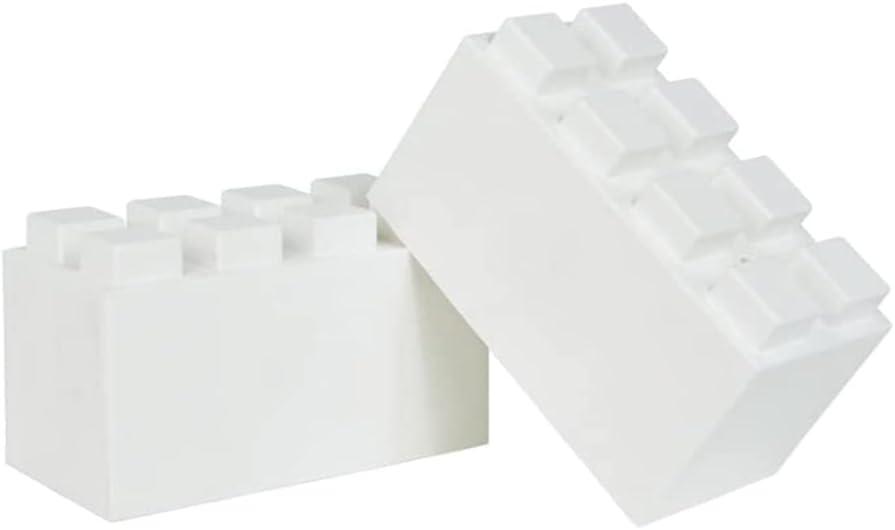 EverBlock 12 x 6 Full Size Plastic Modular Bulk Pack | 18 Piece Pack | Giant Building Blocks | Easy to Connect & Reuse | Indoor & Outdoor Use | Build Displays & Structures | White
