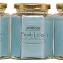 3 Pack - Fresh Linen Scented Smoke and Odor Eliminator Candle - Odor Eliminating Scented Candles for Home - Neutralizes Cigarette, Food, and Pet Smells - Hand Poured in The USA