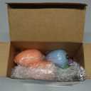 Rossesay 12 Pcs Easter Egg Votive Candles 1.8'' x 2.4'' Colored Unscented Egg Shaped Candles Smokeless Tealights for Easter Party Home Decoration Supplies(Macaron Style)