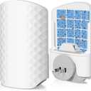 Flying Insect Trap for Indoors, Bug Killer Light Trap for Fruit Flies, Gnats, Moths, and Houseflies, 1 Device + 4 Refills, Best Fly Traps for Home, Kitchen, Bedroom, Plant Area, Garages