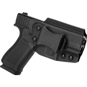 IWB Kydex Holster for Glock 43 G43X 43X MOS G48 MOS, Optic Cut Belt Carry, Right/Left Hand Black