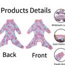 Xqpetlihai Recovery Shirt for Abdominal Wounds or Skin Diseases Bodysuit Dogs Pajamas for Shedding Allergy Anti Licking Pink Bow Surgery Suit for Dogs Female(B-S) (Small (Pack of 1))