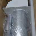 4 Inch Dryer Vent Cover Outside Hooded Wall Vent with Screen and Damper, Exhaust Vent Wall Mount Exterior Wall Vents Cover Cap for Dryer Ventilation&Outdoor Air Exhaust,Galvanized Steel,White