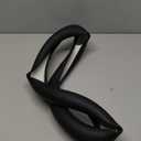 XHRING D-Shaped Car Steering Wheel Cover for Volkswagen VW Atlas Tiguan ID.4 Taos Passat Golf Jetta Beetle Polo GTI CC Touareg SE SEL R-line S Cross Sport Accessories, 2025 Leather Black