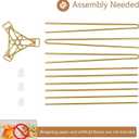 2 Pcs Gold Flower Stand Display -41.3IN Flower stand for Wedding, Metal flower Display Stand for Wedding Bases Para Arreglos Florales flower Stand display gold centerpieces for wedding