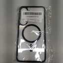 RALEAVO for Samsung Galaxy S24 Plus/S25 Plus Case Strong Magnetic Clear Cover [Compatible with Magsafe] Slim Shockproof Protective Case for S24 Plus/S25 Plus with Transparent Hard Back, Black