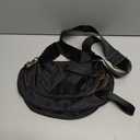 FEIBOON Spacious Nylon Crossbody Bag Bum Bag Handbags Wallets Purses Trendy Shoulder Bag for Women (Black)