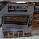 Ninja Air Fryer Toaster Oven Combo | 8-in-1 Functionality | Flip Up & Away for Storage Space | Air Fry Basket, Sheet Pan, Wire Rack & Removable Crumb Tray |1800 Watt | Stainless Steel | SP151, 17.01 in L X 15.75 in W X 7.68 in H