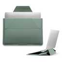 MOFT Laptop Carry Sleeve, 2-in-1 Laptop Bag & Stand for 16" MacBook Air/Pro & Dell/HP/Lenovo/Asus, Stylish Slim Computer Sleeve Bag with Expandable Storage for Computer Accessories, Seafoam