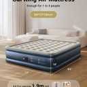 iDOO Cal King Air Mattress with Built in Pump, 18'' King Size Air Mattress for Home Guest, Upgraded Comfort Inflatable Blow up Mattress, 84'' Extra Long, Keep Feet from Dangling, Colchon Inflables