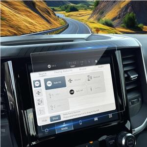 for Ram Screen Protector 8.4 Inch for 2013-2026 Dodge Ram 1500 2500 3500 Uconnect 5 Nav Pickup Truck 8.4-In Display for 2024 Ram 1500 Accessories 9H Tempered Glass Protective Film (Ram 8.4-In HD)