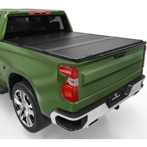 YITAMOTOR Hard Tri-fold Truck Bed Tonneau Cover Compatible with 2007-2025 Chevy Silverado/GMC Sierra 1500 New Body Style, Fleetside 5.8 ft Bed