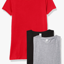 Marky G Apparel Girls' Fine Jersey Short-Sleeve Crew-Neck T-Shirt (Pack of 3)2XL