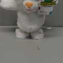 Hopearl Talking Kitty Singing Cat Repeats What You Say Walking Electric Interactive Animated Toy Speaking Plush Buddy Gifts for Toddlers, White, 8''