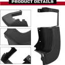 HECASA Rear Bumper End Cap Cover Compatible with 2015-2019 Ford Transit 150 250 350 350HD Replacement for CK4Z-17F774-DC FO1105137 Right Passenger Side Rear Bumper Corner Cover
