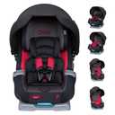 Baby Trend Cover Me 4-in-1 Convertible Infant/Toddler Car Seat, Scooter
Adjustable/Removable Canopy for Sun Protection & 2 Cup Holders, Black/Red, for Family Trips, Daily Transport & Everyday Use, MFD: 04/16/2026