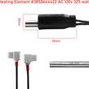 Heating Element # 3850644422 for Dometic Refrigerator(325W 120Vac),Compatible with Refrigerator Models Dometic RM2652/DM2652/DM2852/DM2662/DM2663/DM2862