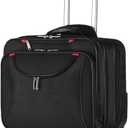 Rolling Briefcase Rolling Laptop Bag Computer Case with Wheels Mobile Office Carry On Luggage for 14.1in 15.6in Business Notebook for Women Men