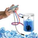 DIY Mobile Phone Cooler for Gaming and Live Streaming, Innovation Highly Efficient Water Cooled Semiconductor Mobile Phone Radiator for Phones Tablets