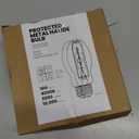 Protected MP100/U/MED 100 Watt Metal Halide EDX17, Medium Base(E26), Dusk to Dawn Bulb, 4000K, 9200 Lumen, Ballast ANSI Code M90 Clear Bulb 2 Pack