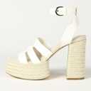 The Drop Women's Bea Platform Heel (10, White)