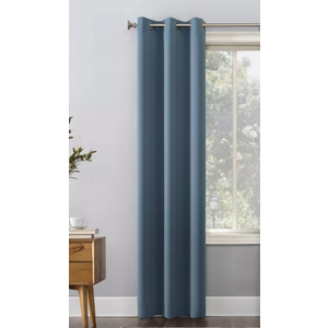 Sun Zero Blackout Kenneth Energy Saving Grommet Curtain Panel, 1 Panel, Size 40"x52"