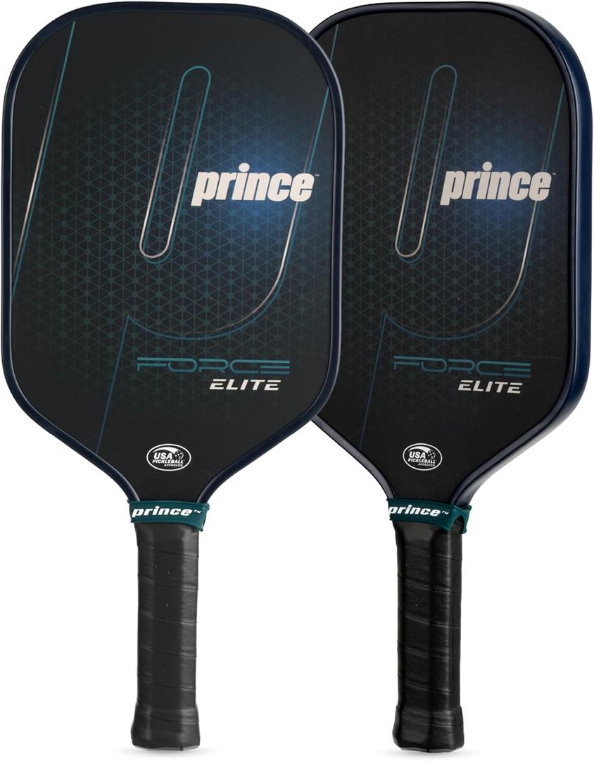 Prince - Force Elite Elongated Pickleball Paddle, Lightweight High-Performance Paddle with Textured Surface for Power, Control, and Precision, Blue