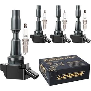 Set of 4 Ignition Coil Packs and Spark Plugs Fits for Hyundai Sonata Santa Fe Sport Tucson Kia Optima Sorento Sportage 2015 2016 2017 2018 2019 2020 2.4 2.0T L4 OE# UF764