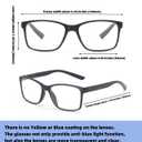 2 x Reading Glasses for Men Large Spring Hinge Readers Blue Light Blocking Computer Eyelgasses (S1, C3, 3 Black)