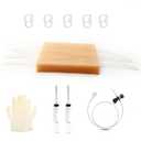 Suture PadInjection Pad-Phlebotomy Practice Pad-Blood Draw Practice Board-Suture Practice Kit-Blood Return Function