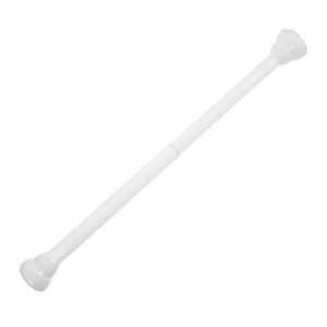 Adjustable Tension Curtain Rod for Shower and Closet Heavy Duty Telescoping Rod No Drill Installation for Indoor (18in - 36in.)